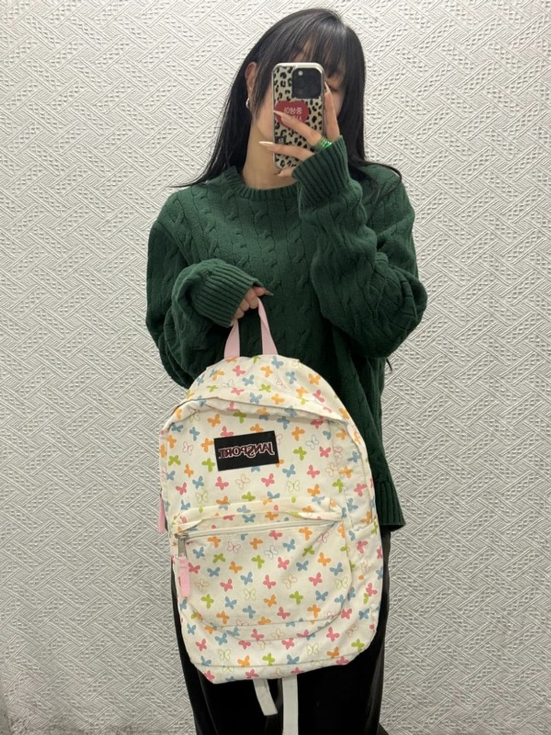 잔스포츠 키치 코튼캔디 나비패턴 백팩 C08515 상품이미지2