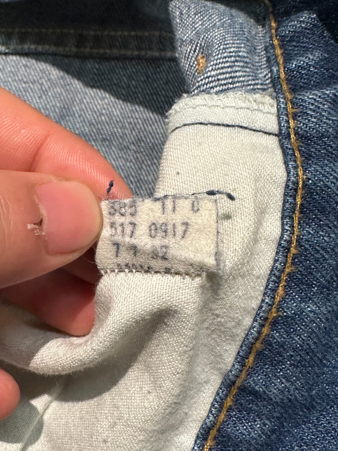 70s USA Levi’s 517 Orange Tab Talon Zip 상품이미지8