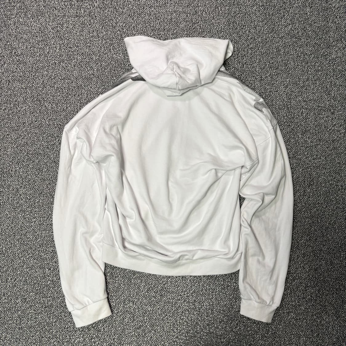 we11done 웰던 언밸런스 후드집업 화이트 (S) 상품이미지8