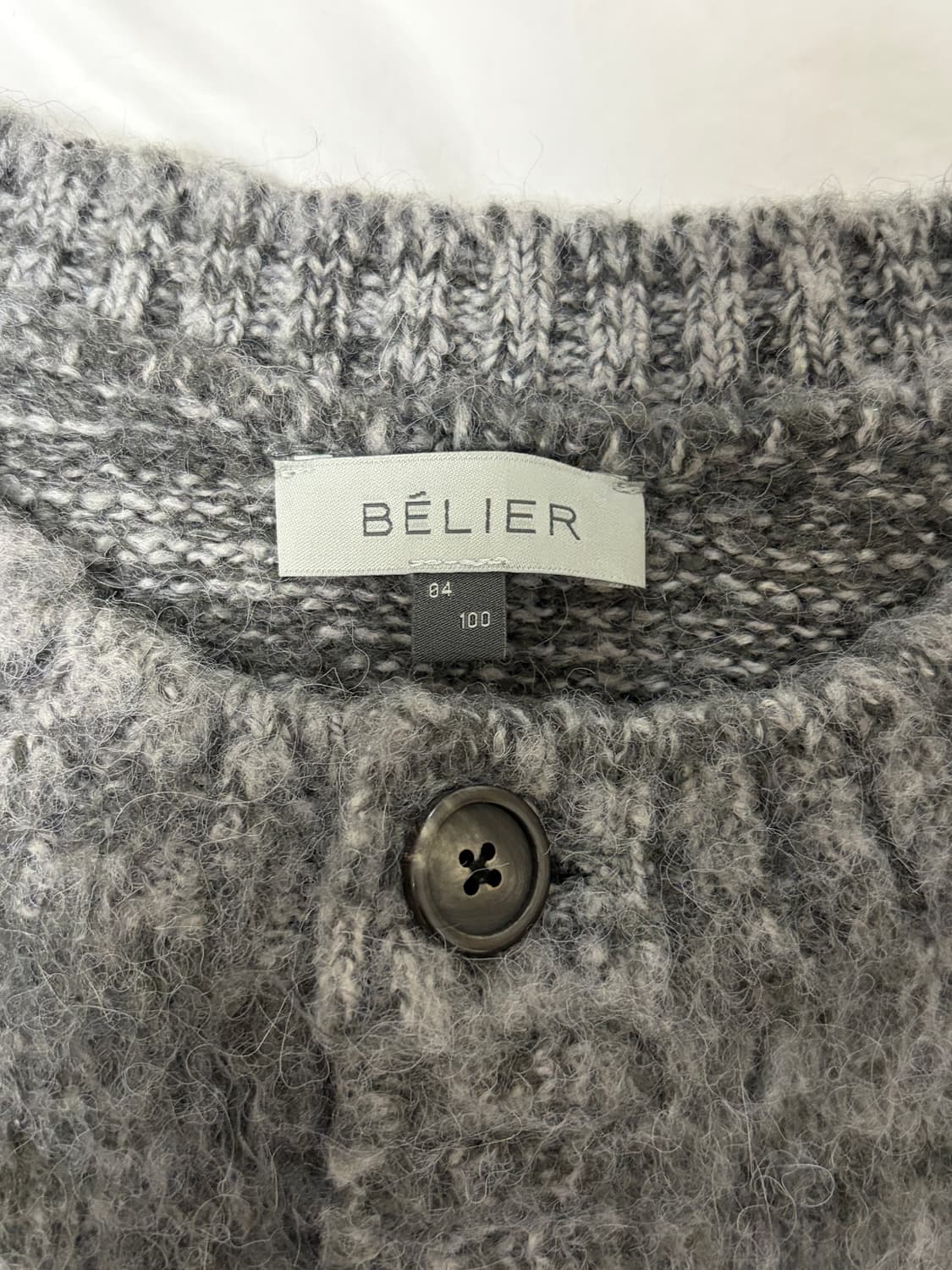 [100] 24f/w 벨리에 브러쉬드 탐 가디건 포그 그레이 상품이미지3