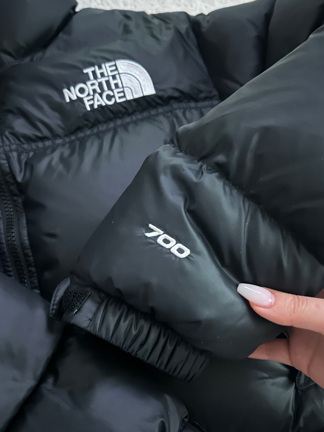 노스페이스 크롭 눕시700 해외판 무광블랙 상품이미지2