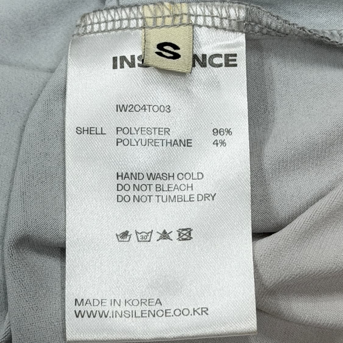 인사일런스 우먼 스머징 그래픽 탑 긴팔티 S 상품이미지5