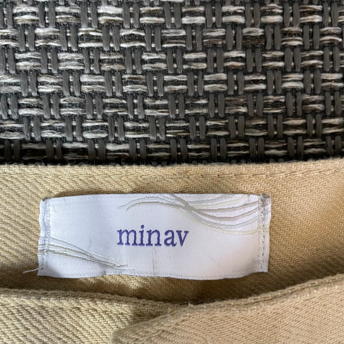 minav 베이지 코튼 면 팬츠 M 상품이미지5