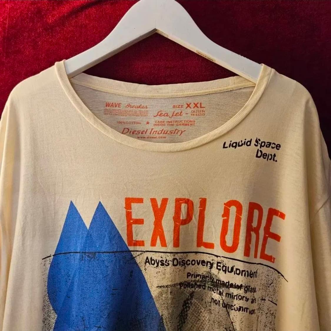 디젤(Diesel) 90's Vintage Y2k 프린팅 반팔티셔츠 상품이미지3