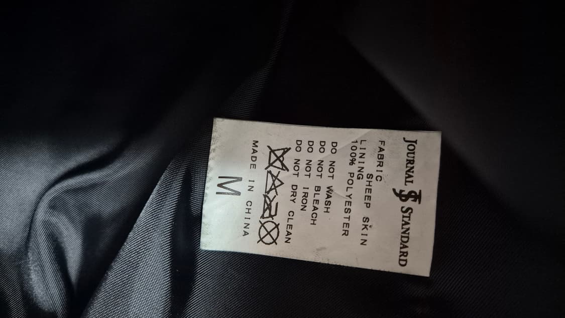 저널스탠다드 블랙 가죽자켓 (드라이 완료) 상품이미지4