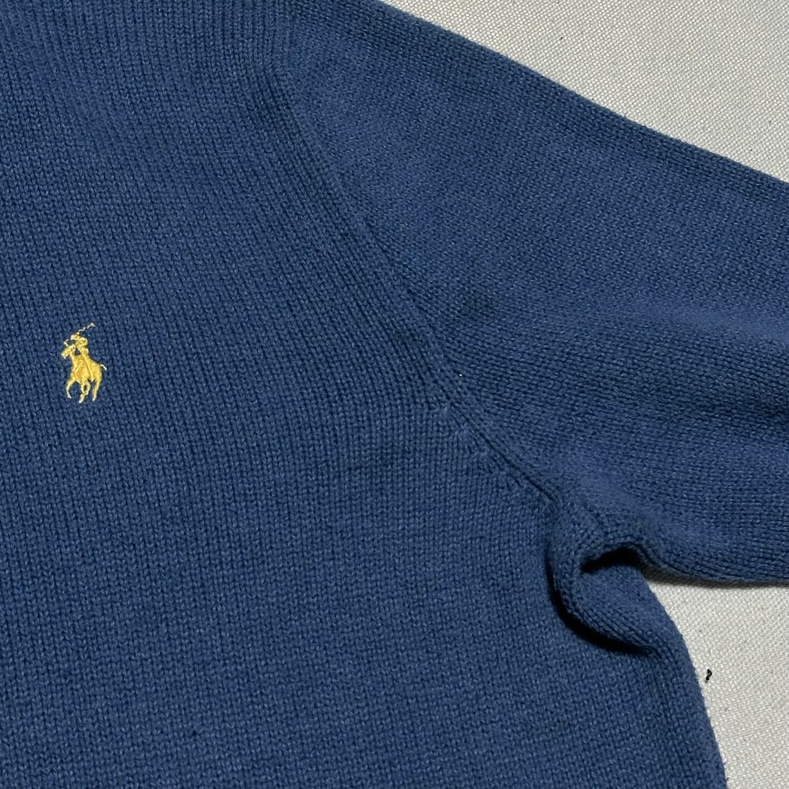 M 폴로랄프로렌 반집업 블루 코튼 니트 상품이미지6