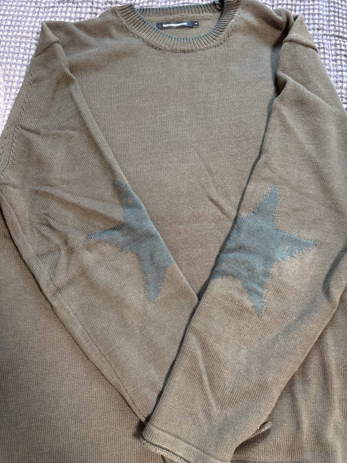 [4] 해칭룸 스타 니트 카키 상품이미지2