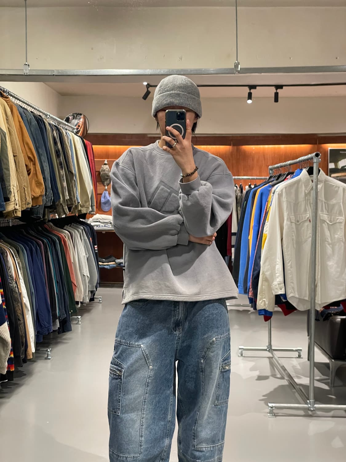 아디다스 올드스쿨 빅로고 맨투맨 티셔츠   상품이미지5
