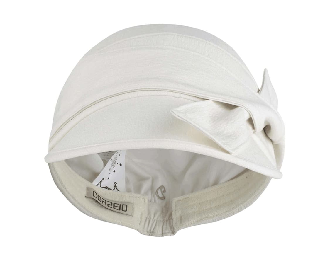 코이세이오 RIBBON TIE CAP IVORY 리본 타이 캡 아이보리 상품이미지1