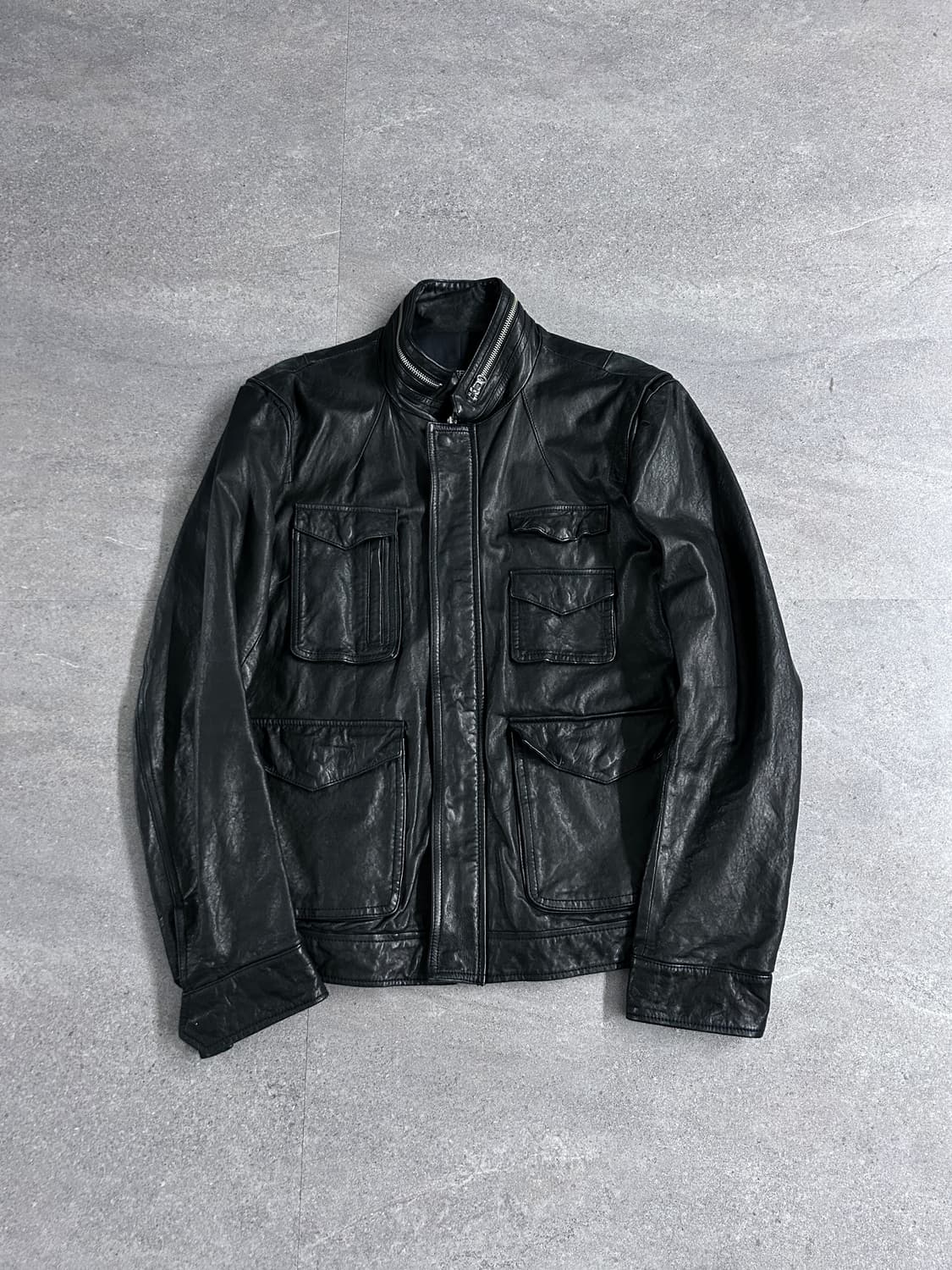 이탈리안 멀티 포켓 램스킨 자켓 상품이미지6