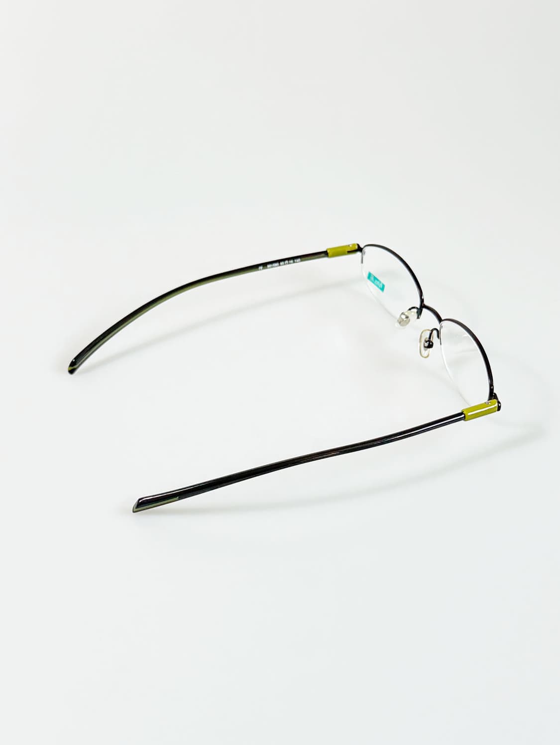 90s FUTIS 반무테 슬림 오벌 메탈 빈티지 안경 상품이미지4