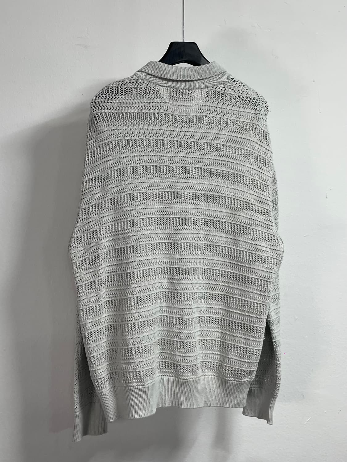 23FW 솔리드옴므 그물 셔츠 가디건 (on.618)   상품이미지3