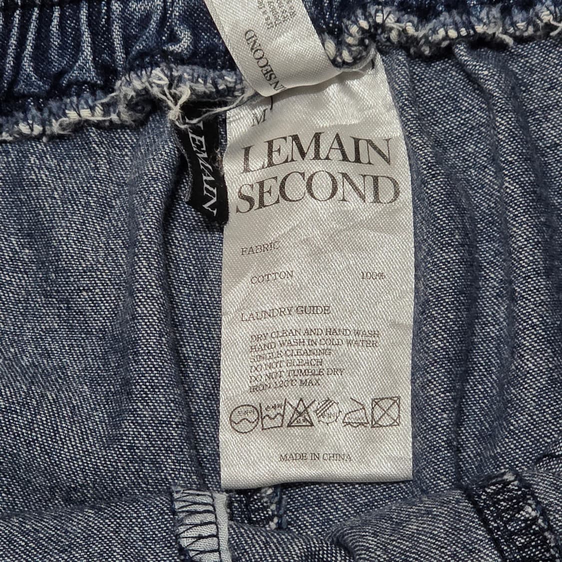 M 리메인세컨드 데님 카고 반바지 버뮤다팬츠 상품이미지3