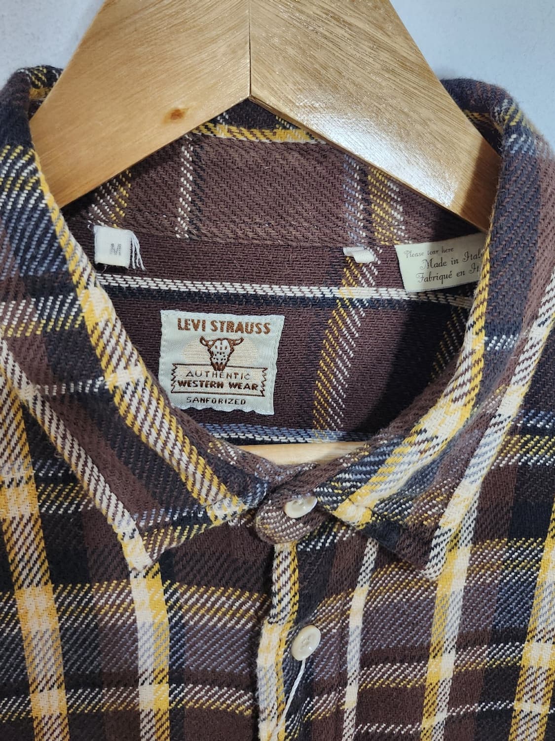 리바이스 빈티지 브라운 체크셔츠 상품이미지3