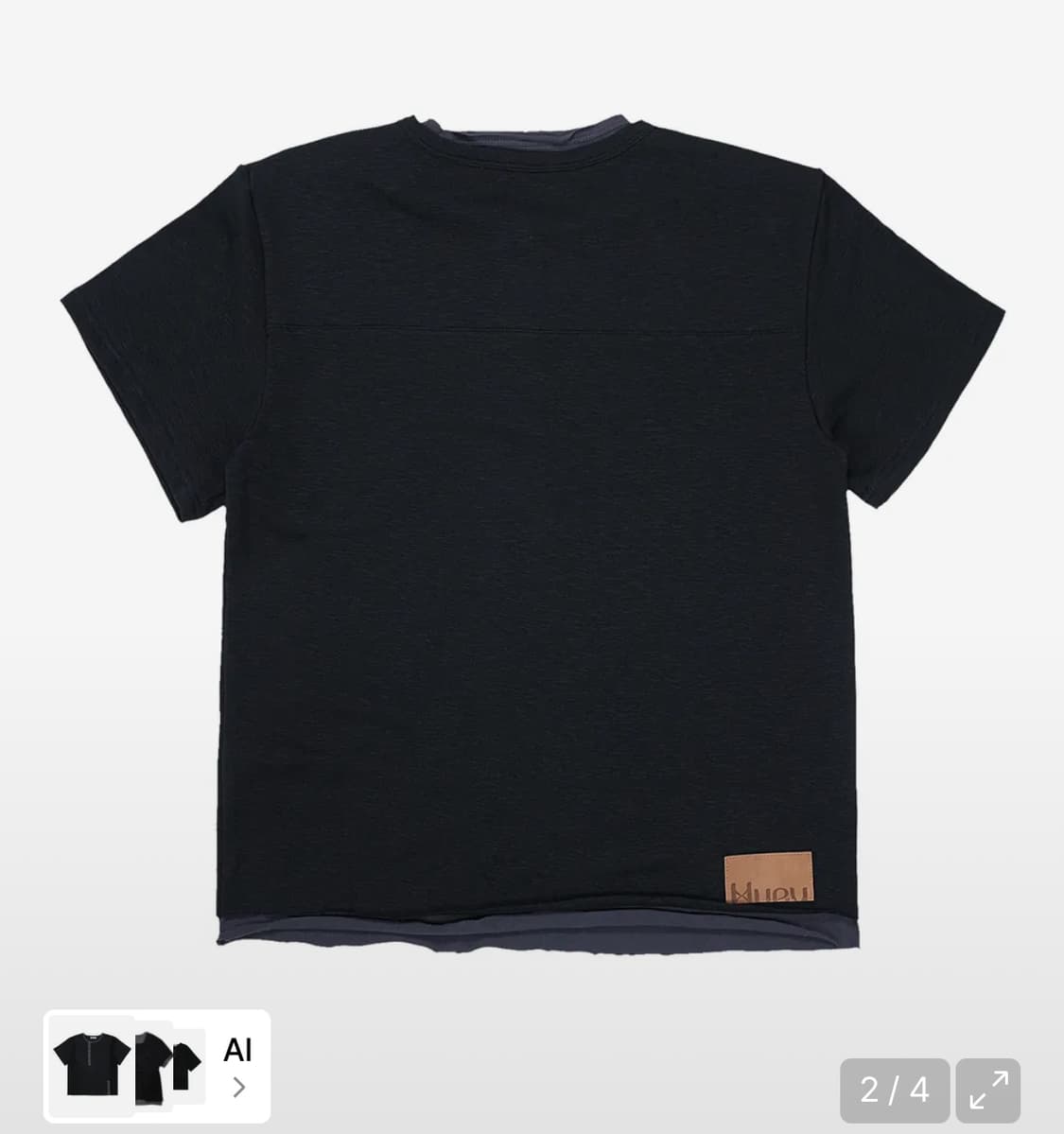 Huey Layered Tee Black [1] 상품이미지2