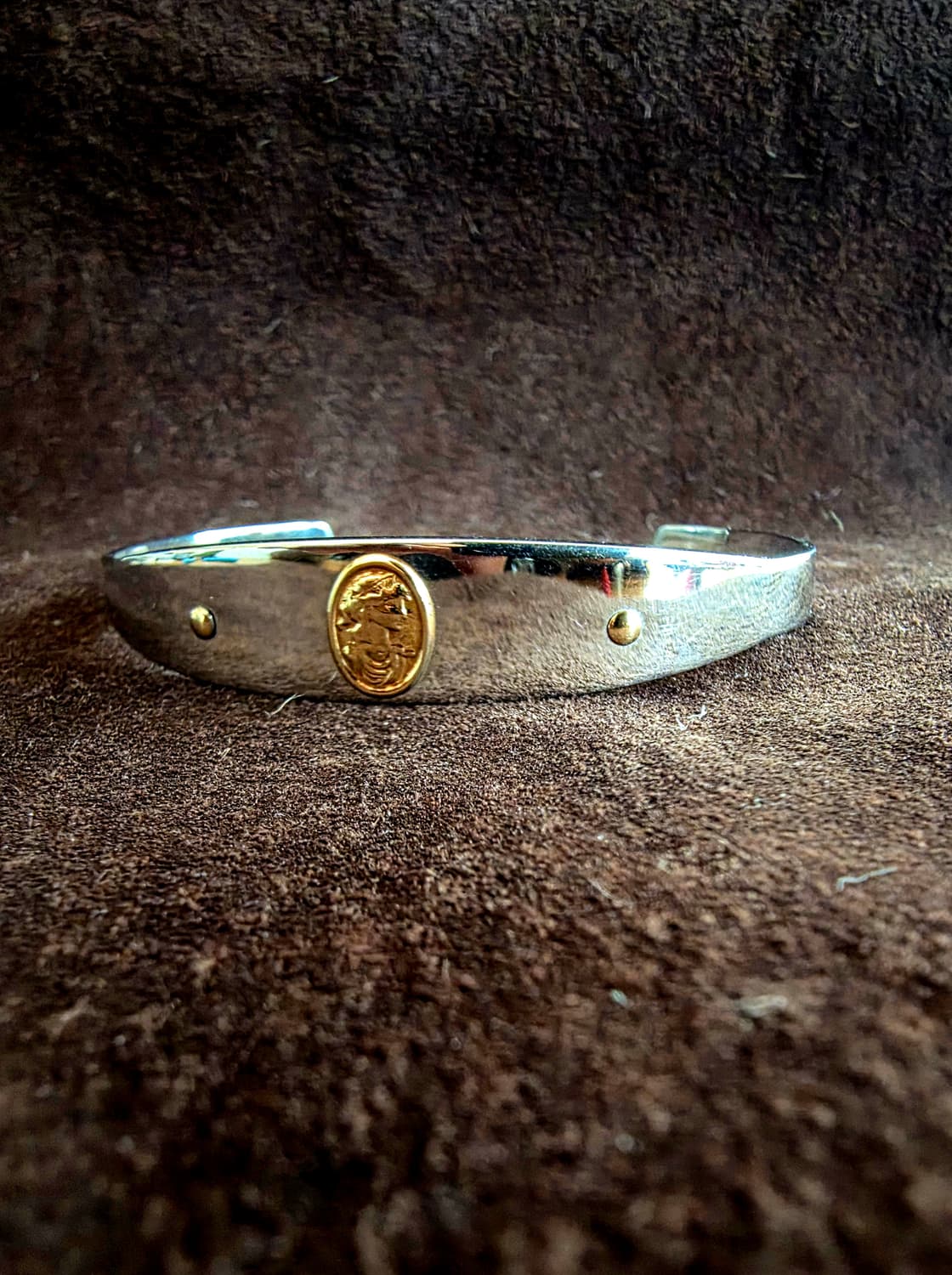 MILOR ITALY 빈티지18k 카메오포인트 뱅글팔찌  상품이미지8