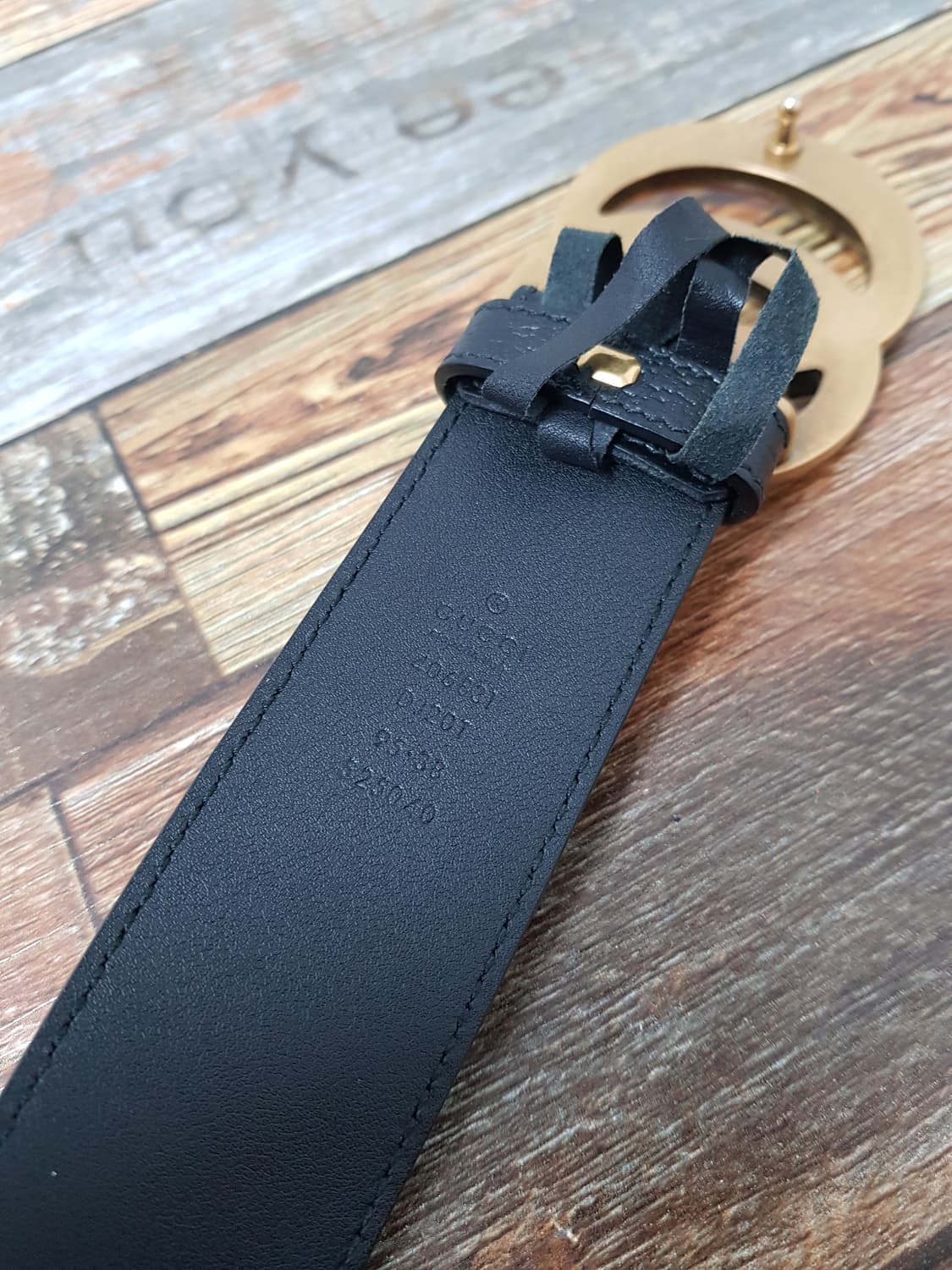 [95/38/정품] 구찌 마몽 더블G 남성벨트 상품이미지6