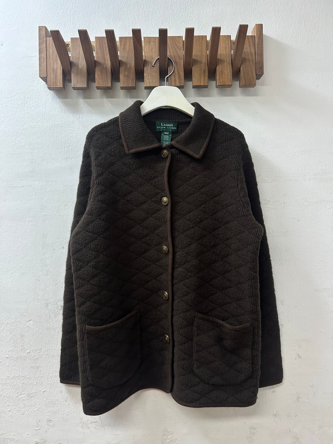 LAUREN RALPH LAUREN 랄프로렌 램스울 퀼팅 니트 자켓  상품이미지1