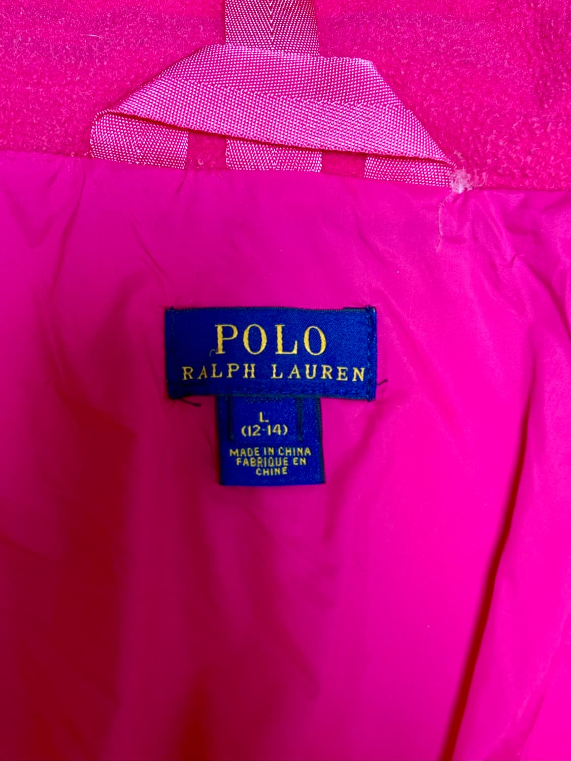 폴로 랄프 로렌 핑크 후드 패딩 상품이미지5