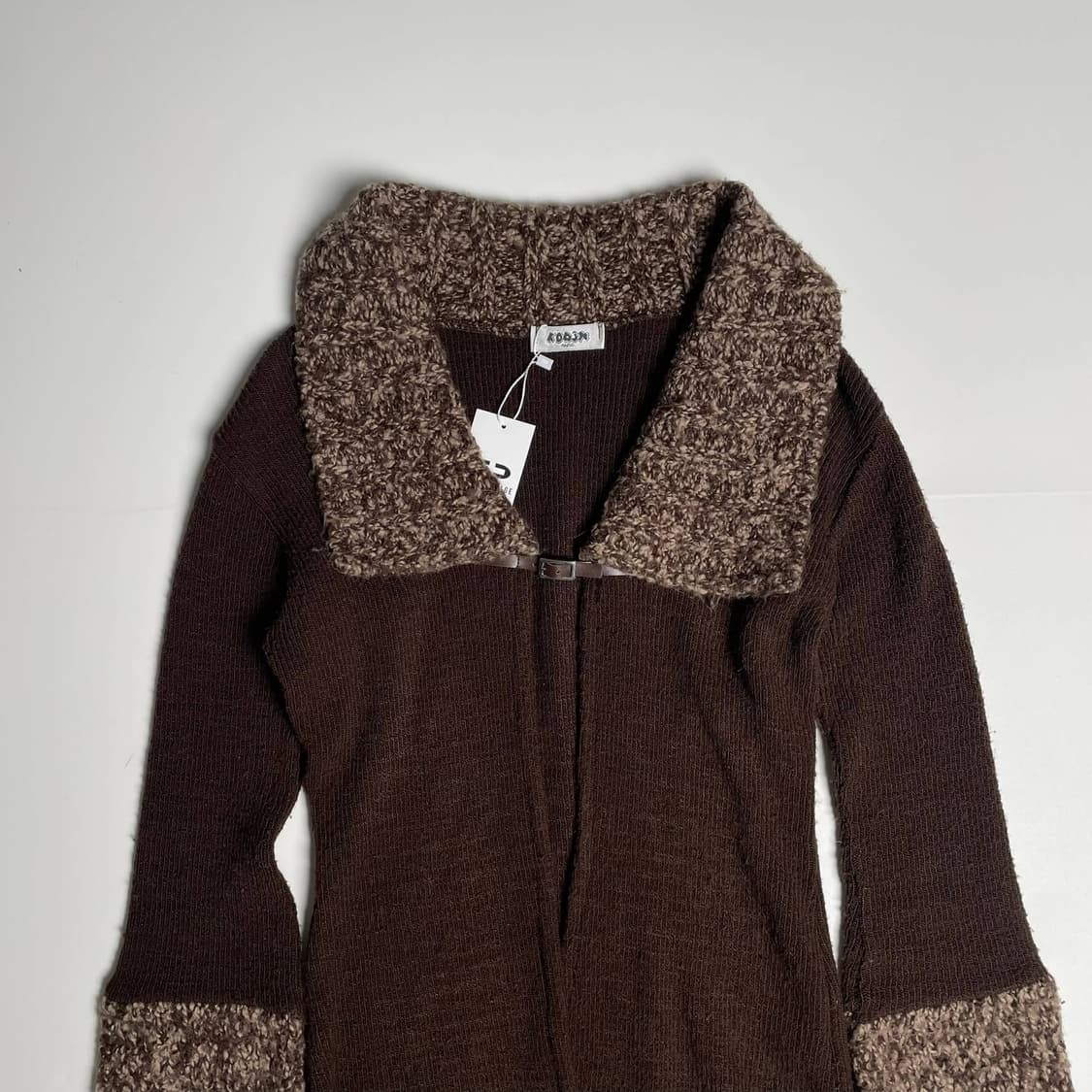 Kodja 부클 라펠 슬리브 가디건 (france)   상품이미지2