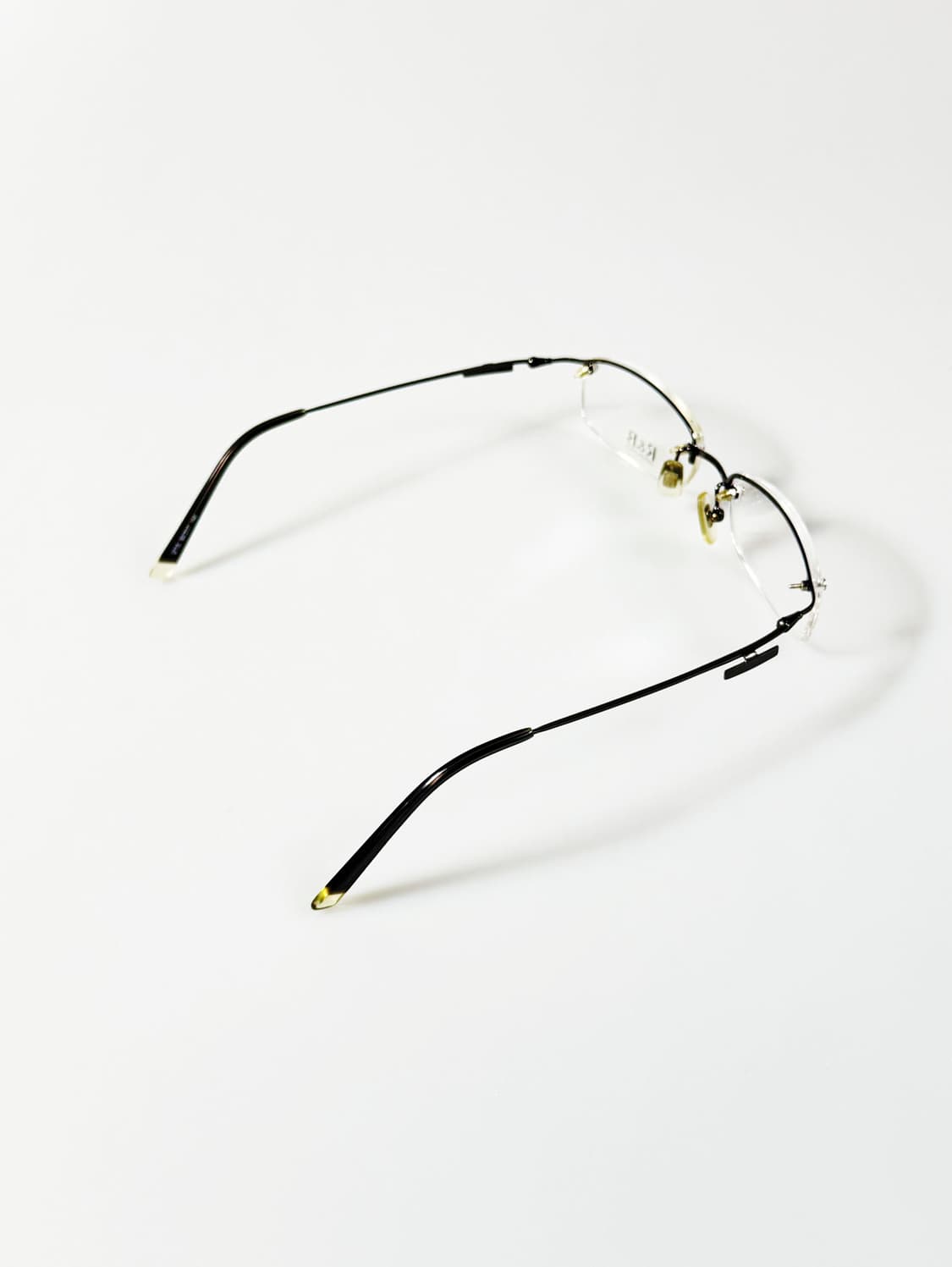 R&B Eyewear 무테 스퀘어 메탈 프레임 빈티지 안경 상품이미지4