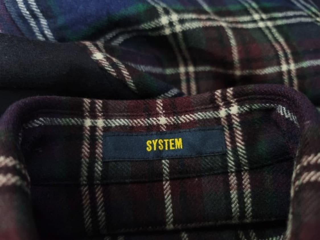 SYSTEM 시스템 모직 체크배색 케주얼 남방 66

 상품이미지9