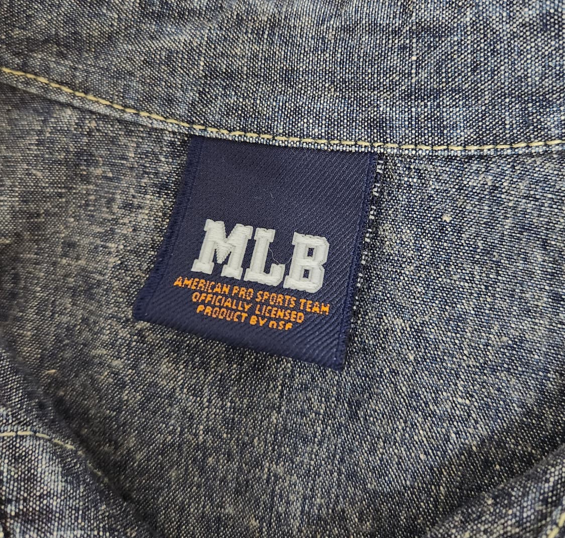 MLB 뉴욕양키스 데님 셔츠 상품이미지4
