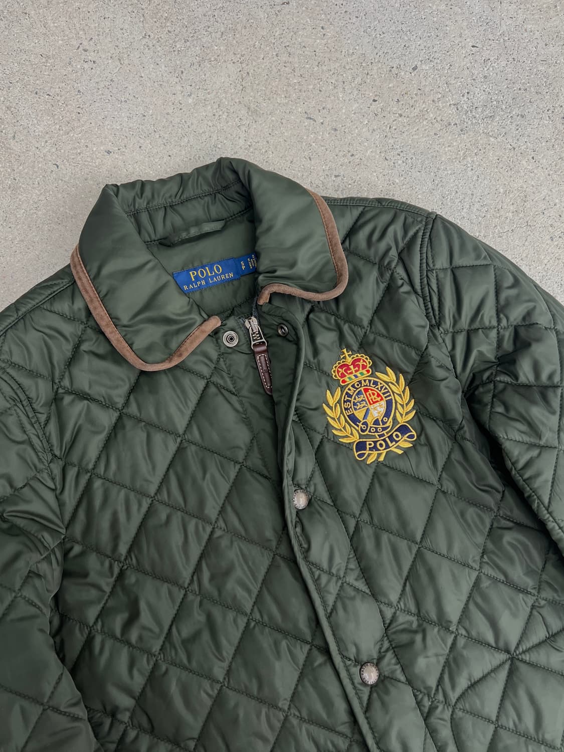 폴로 랄프로렌 카키 퀼팅 자켓 상품이미지4