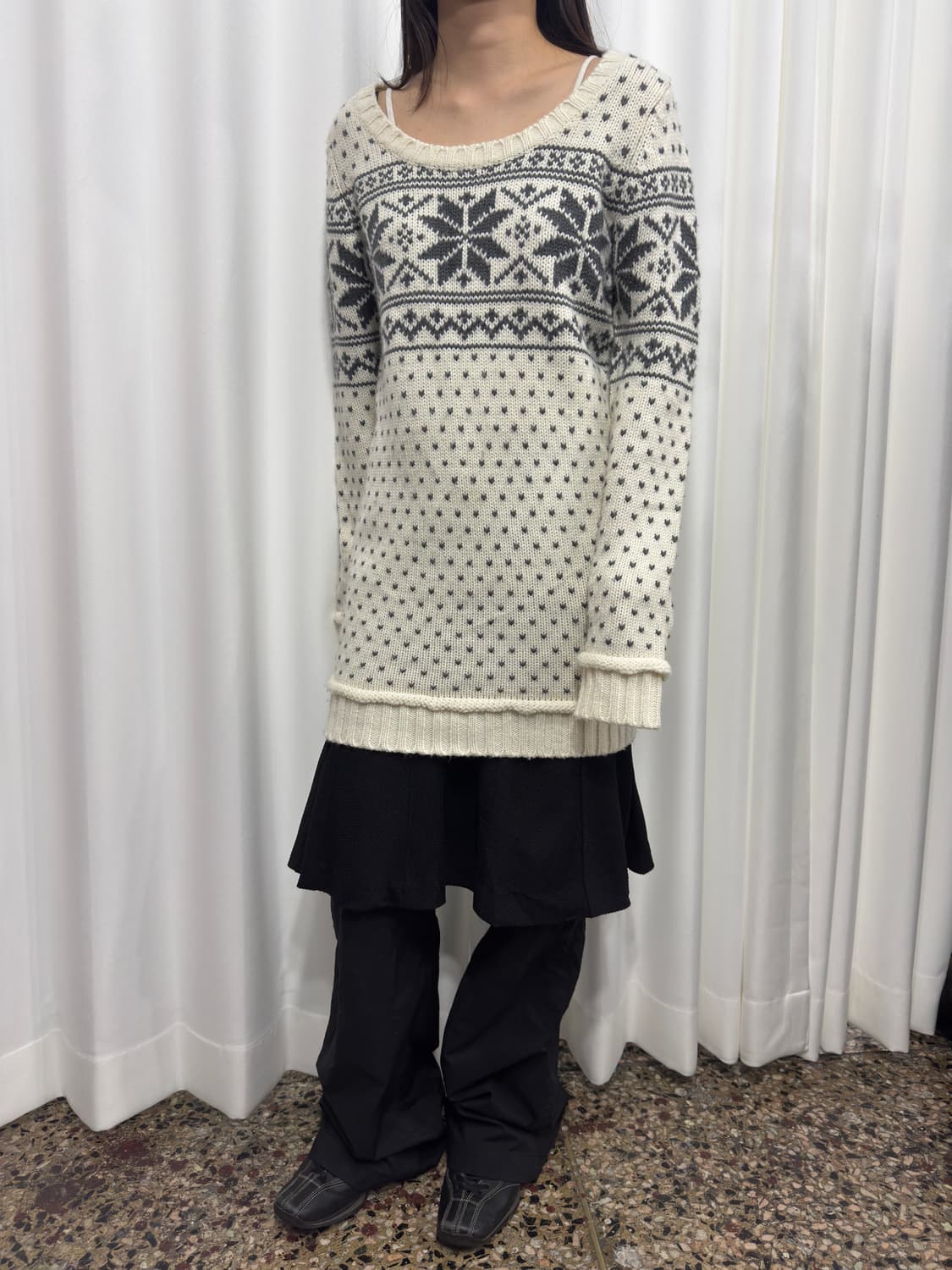 winter pattern onepiece 상품이미지3