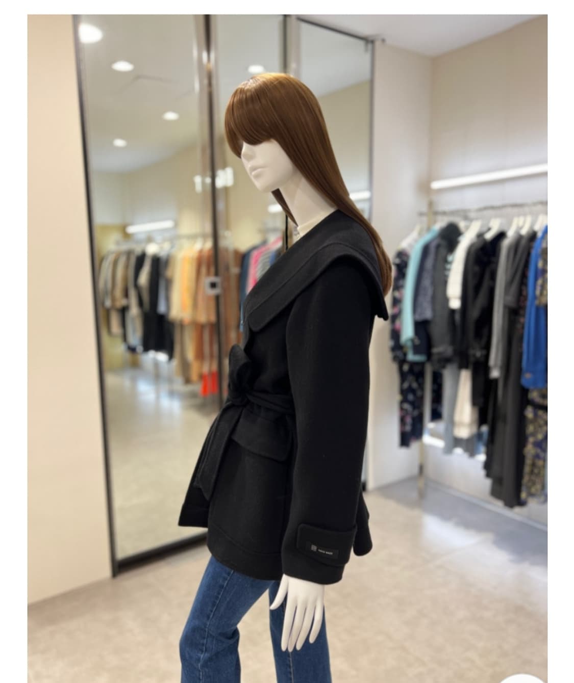 (새상품)에고이스트 변형카라 하프코트55 상품이미지8