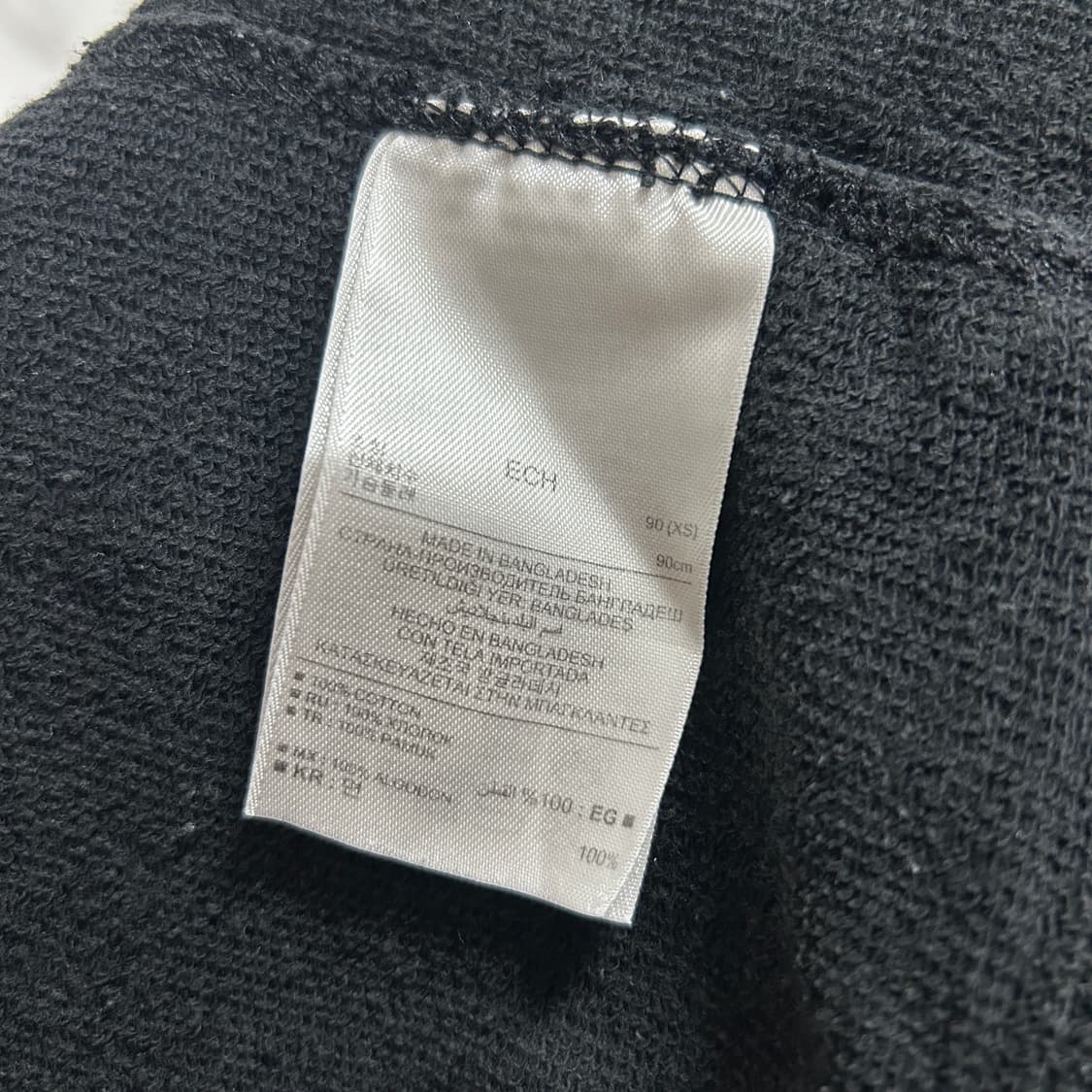 갭 아치로고 후드집업 블랙 상품이미지6