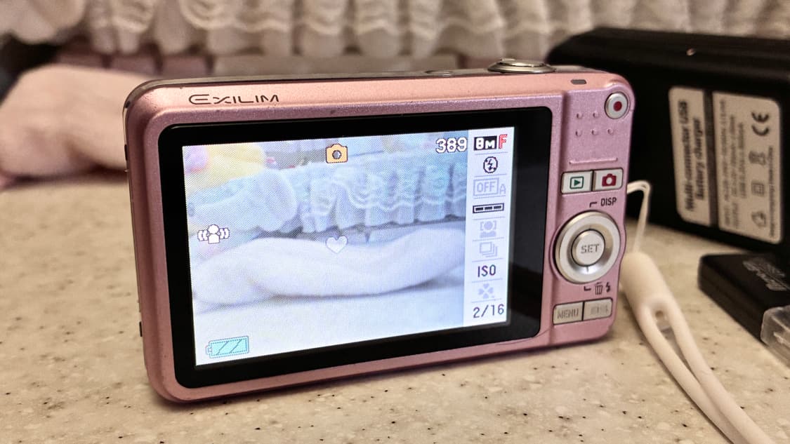 (작례) 카시오 엑슬림 ex-z80 핑크 디카 디지털 카메라 상품이미지7
