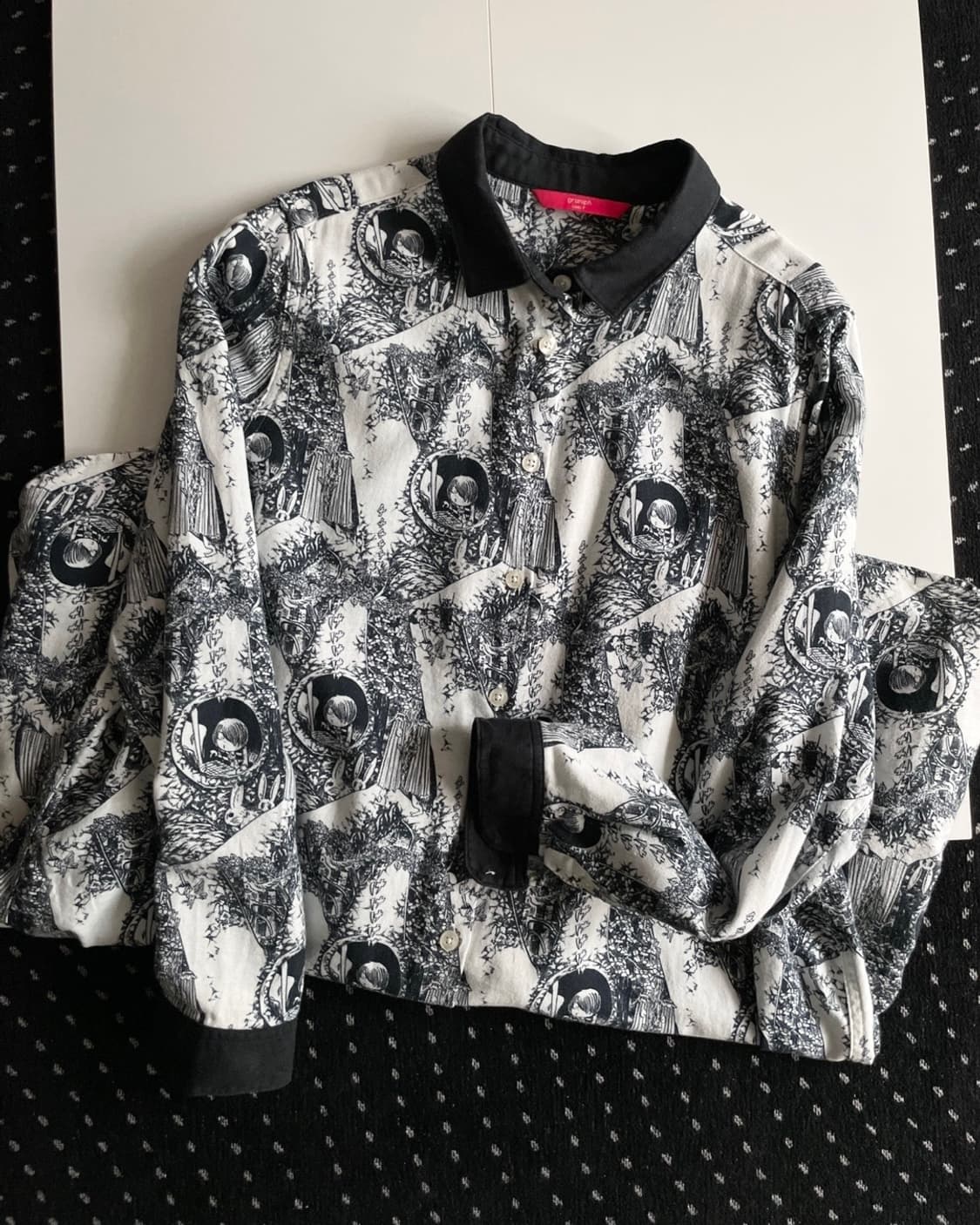 anime patterned shirt one-piece 상품이미지1