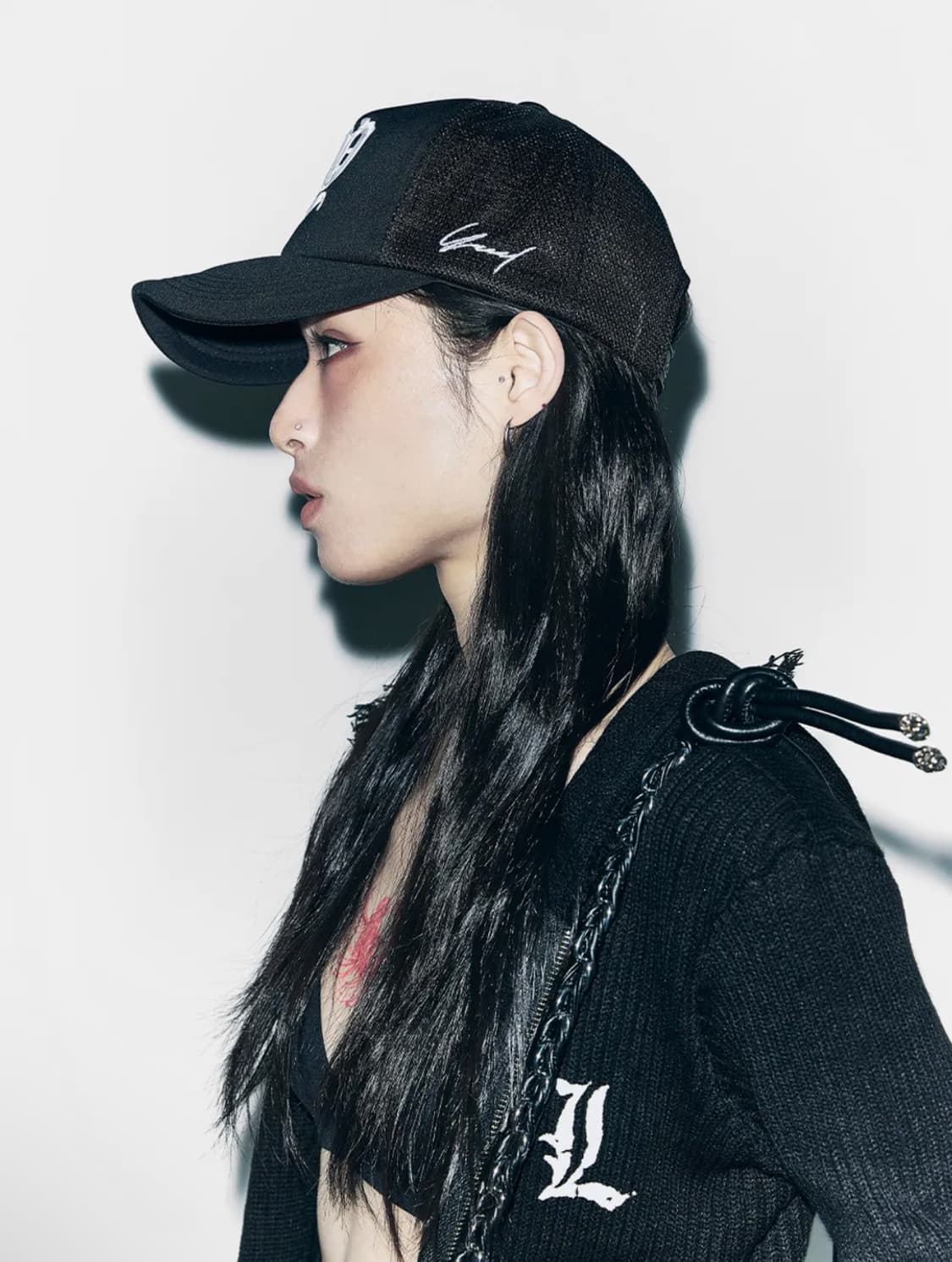 YEEL LEEY 와이이이엘 로고 모자 블랙 상품이미지2