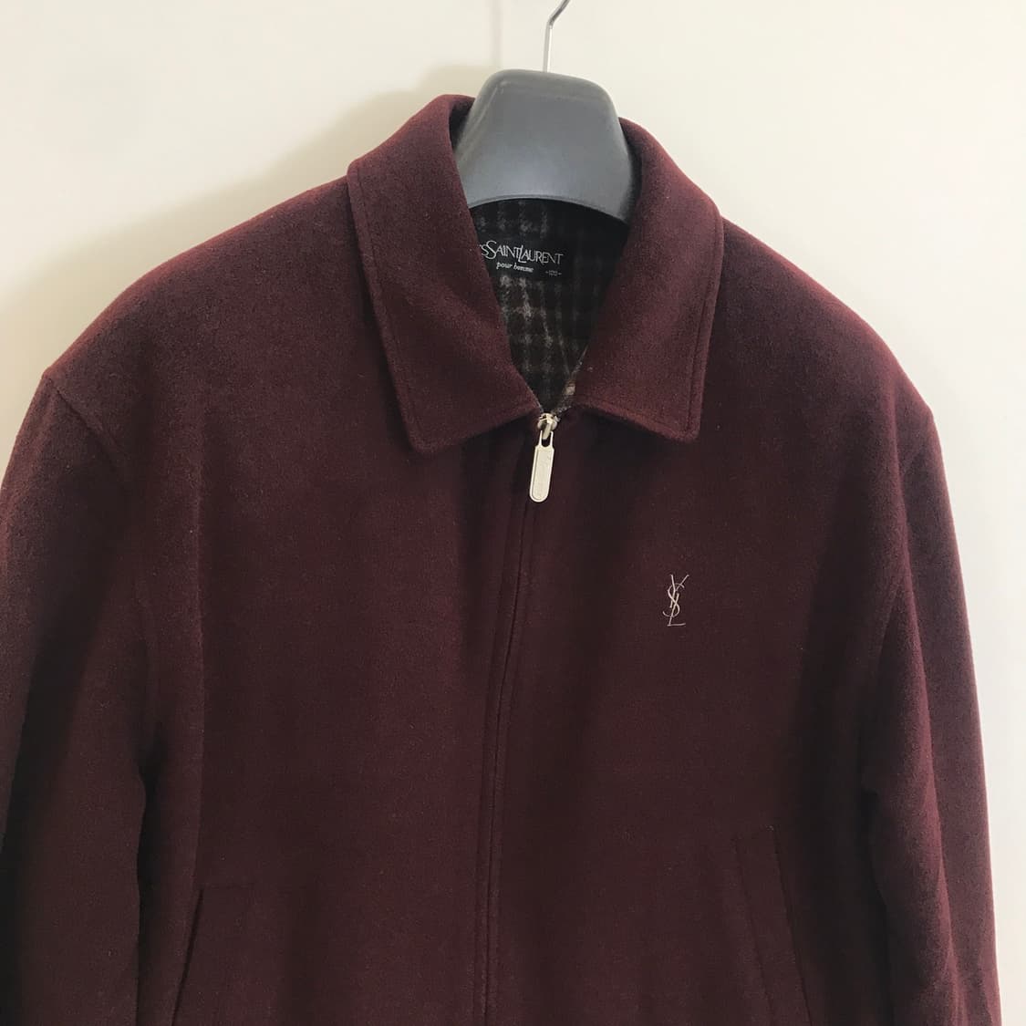 입생로랑 YSL 아카이브 모직블루종 [100] 상품이미지2