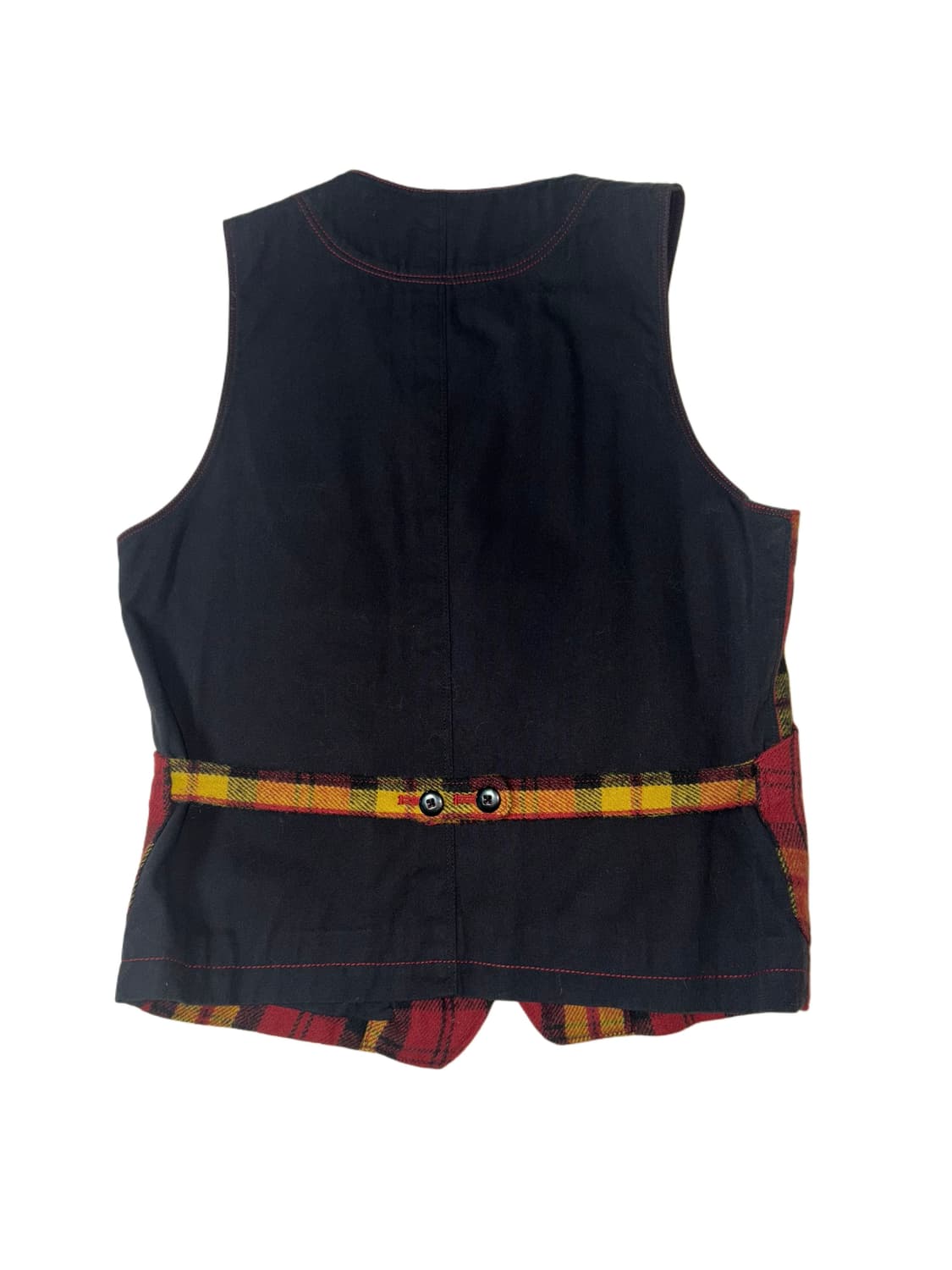 체크 빈티지 베스트 상품이미지2