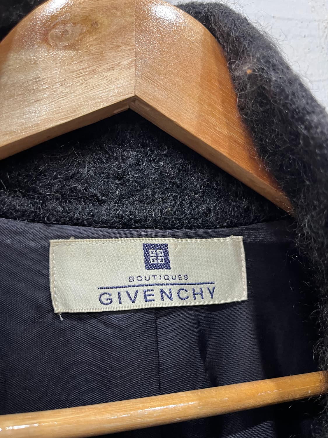 GIVENCHY 지방시 모헤어 맥시 코트 블랙 상품이미지6