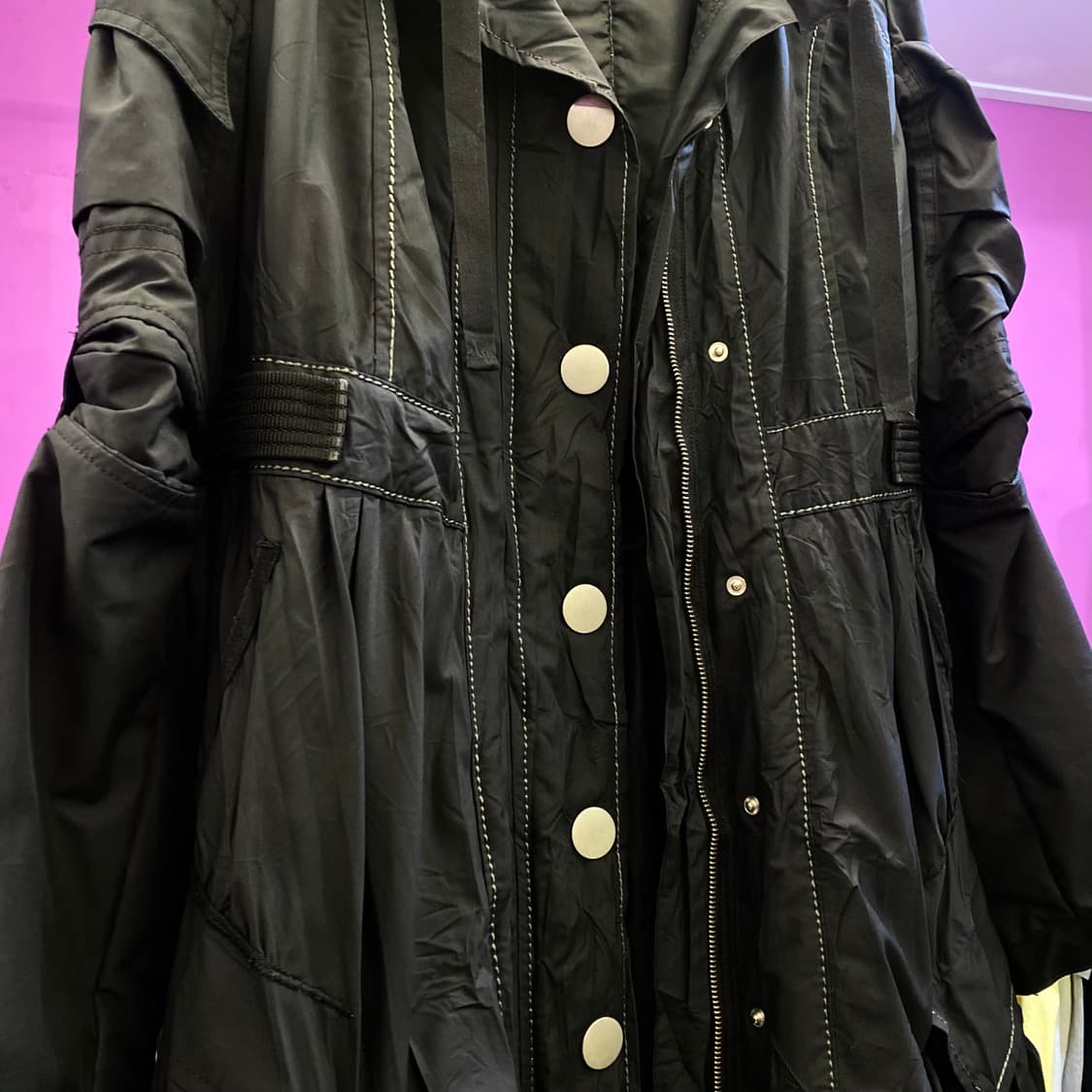 마리떼 프랑소와 저버 후드 롱 자켓 상품이미지5