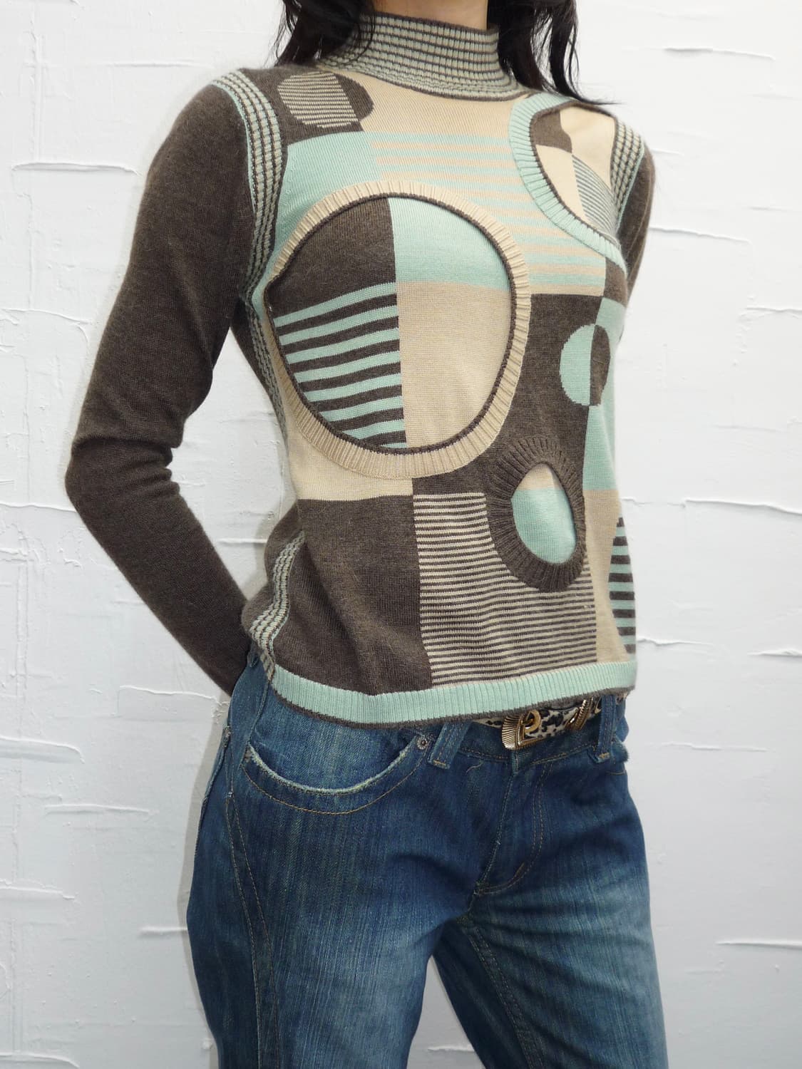 Hole patch knit 상품이미지3