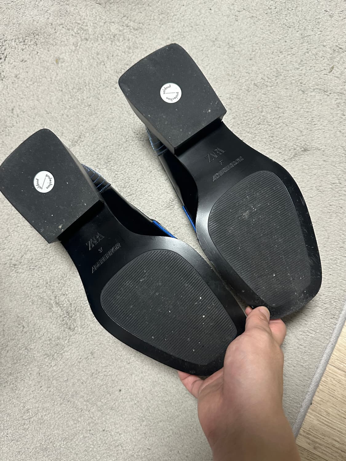 eu37, 240) 자라 아더에러 레더 로퍼 상품이미지4