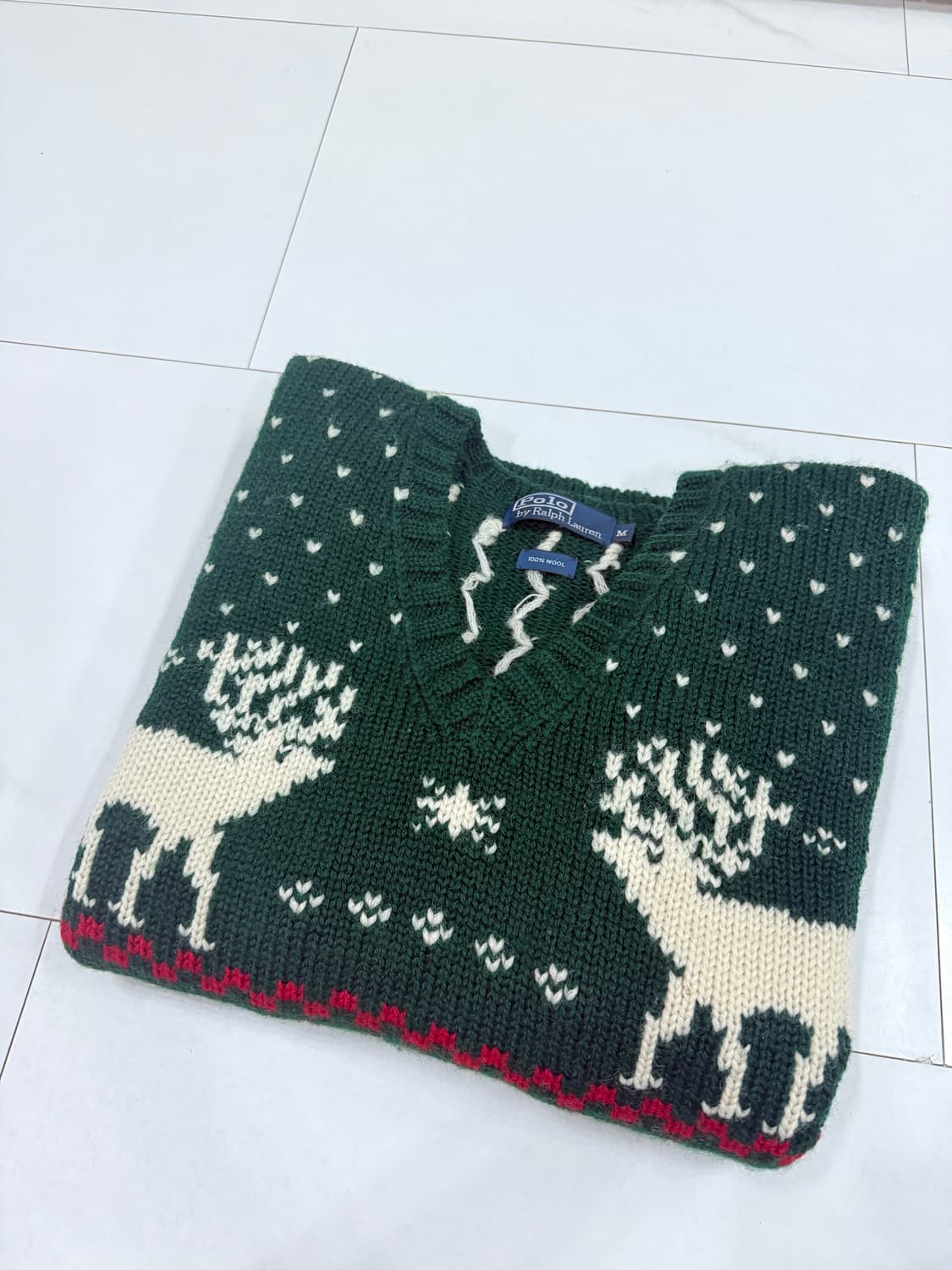 폴로 랄프로렌 크리스마스 울니트 M사이즈 상품이미지4