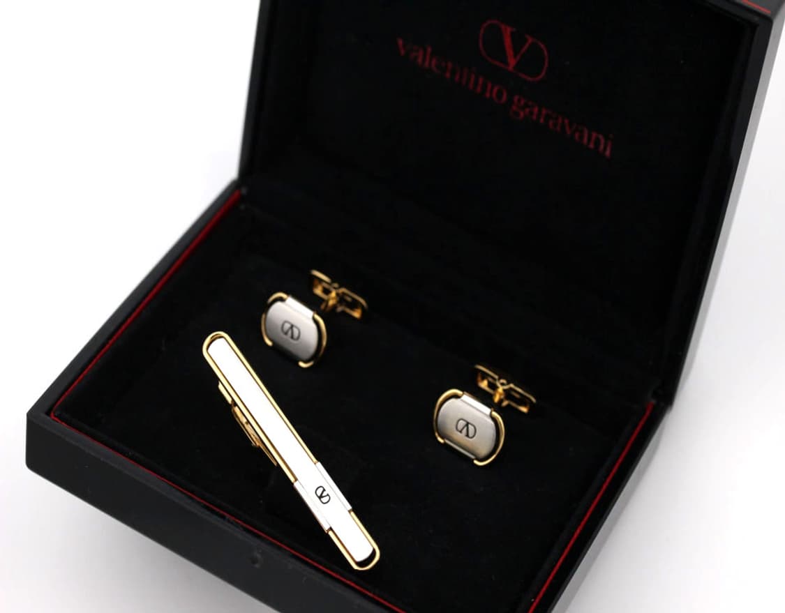 발렌티노 가라바니 5cm A+등급 하이엔드 넥타이핀 커프스 상품이미지1