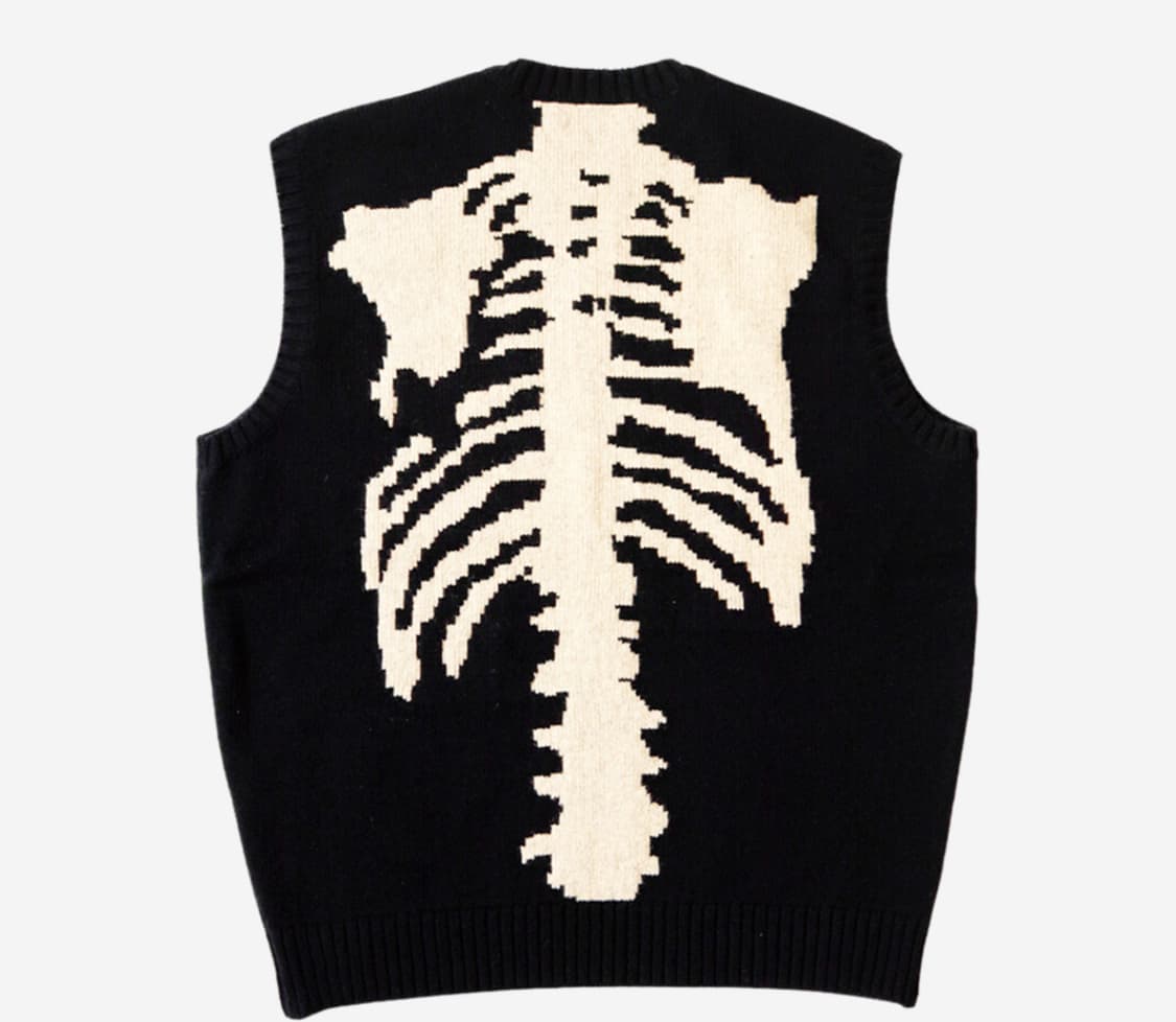 [5] 캐피탈 5G 울 본 베스트 블랙 상품이미지1