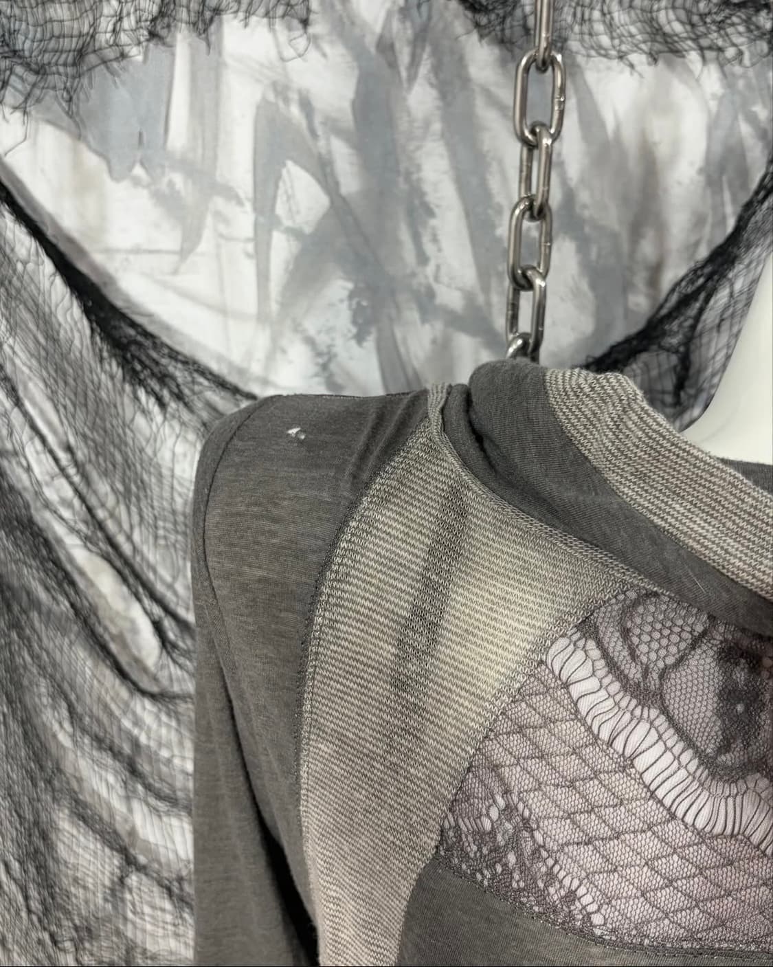 그런지 오리엔탈 시스루 탑 원피스 상품이미지10