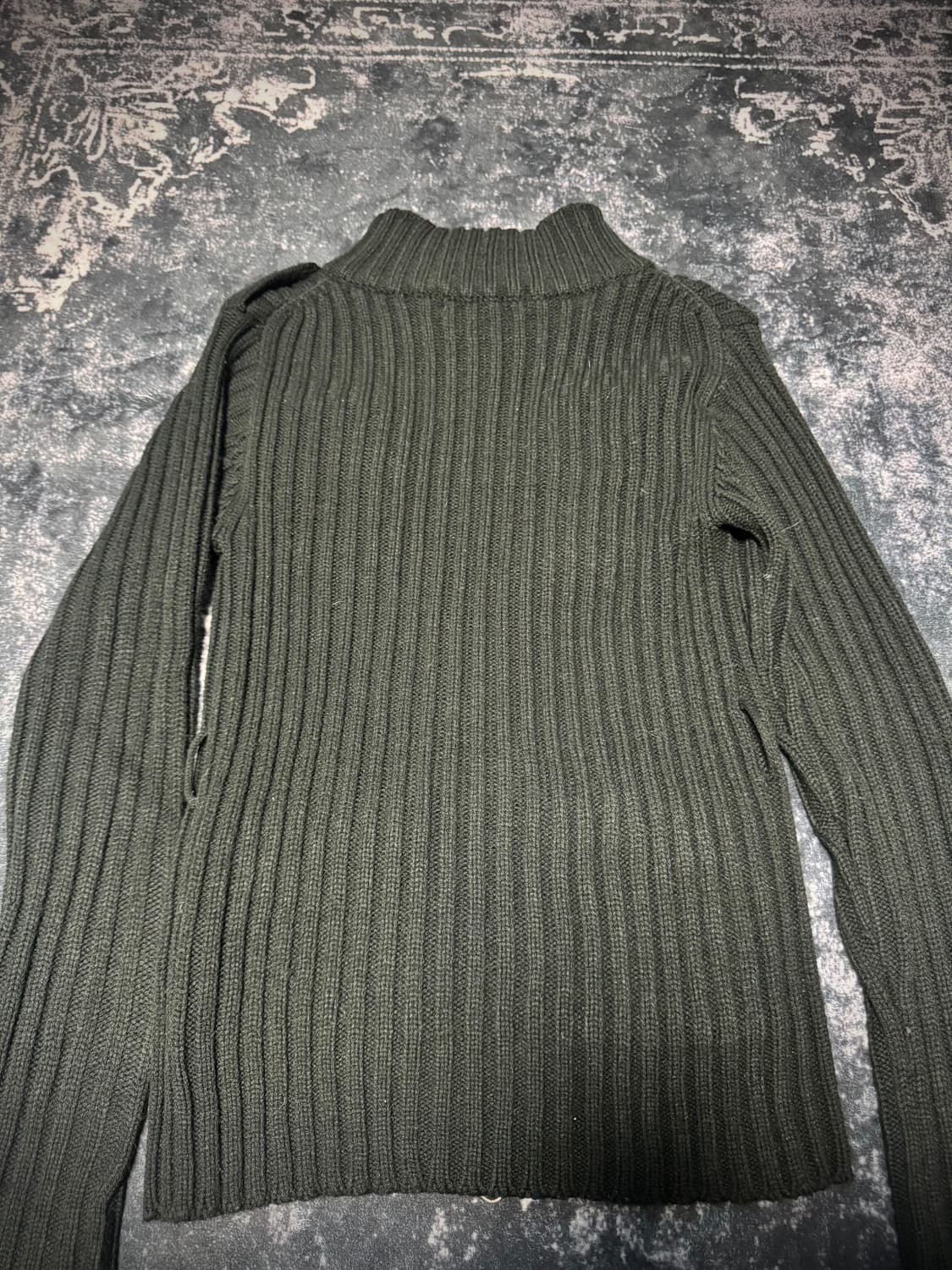 00s Style Black Knitwear Zip-up 상품이미지3