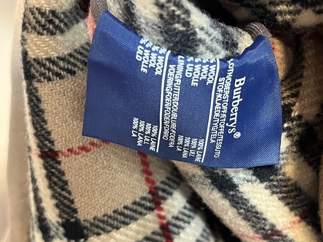 버버리 베이지 울 더플 코트 상품이미지7