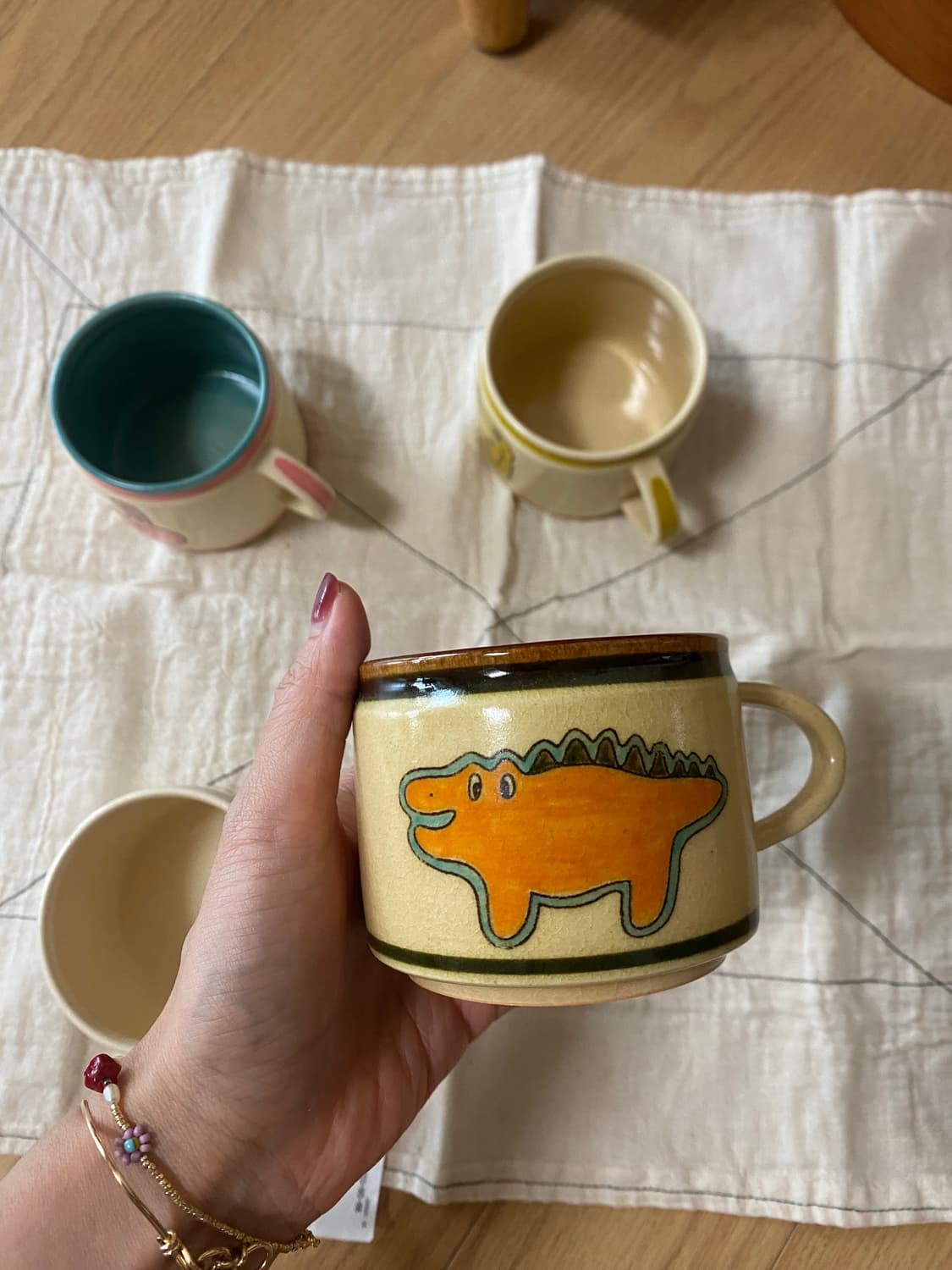 다이삭 머그컵 토끼,곰,사자,공룡 각 판매 상품이미지8