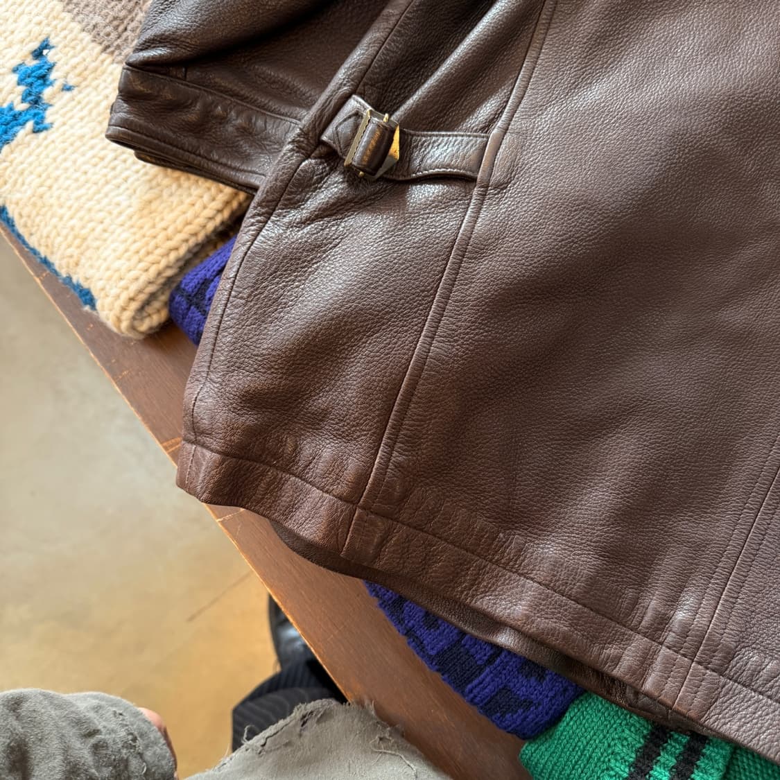 90S 바나나 리퍼블릭 리얼 레더 카코트 자켓 상품이미지7