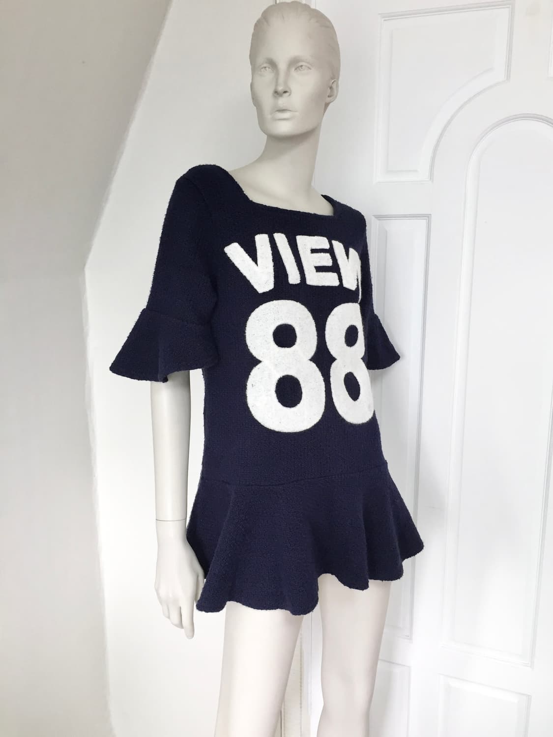 88 Bold Lettering Navy Mini Dress 상품이미지2