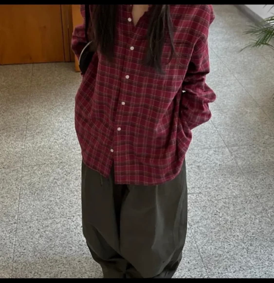 빈티지 체크셔츠 상품이미지1